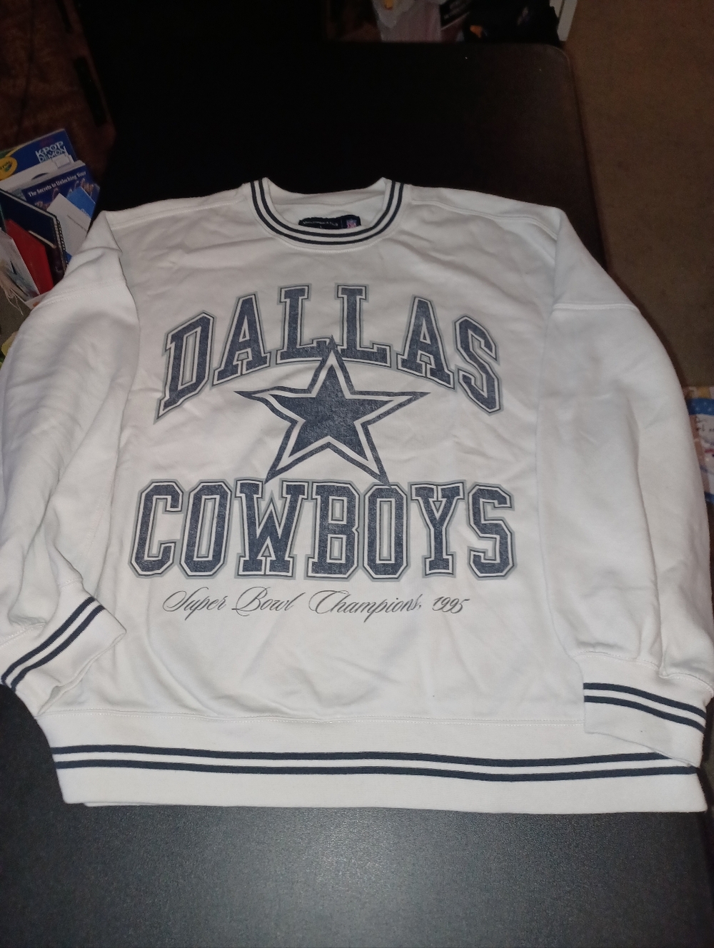 Vintage Dallas Cowboys 1995 Super Bowl Champions Sweatshirt Size Large